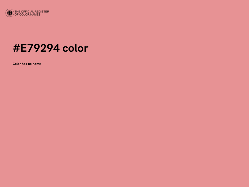 #E79294 color image