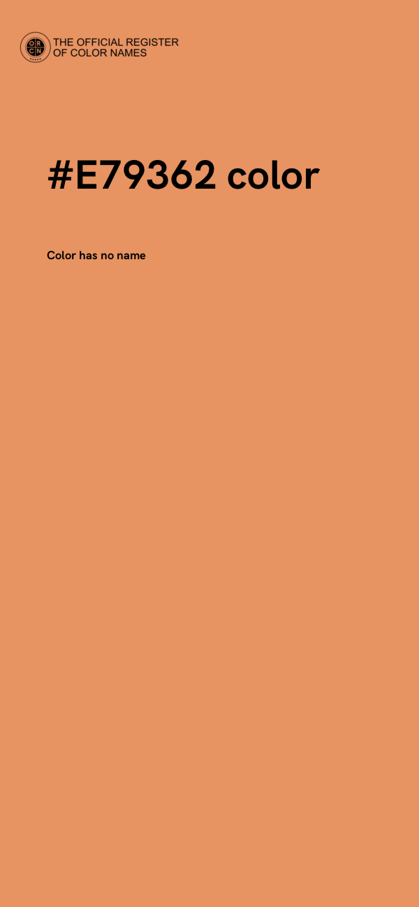 #E79362 color image