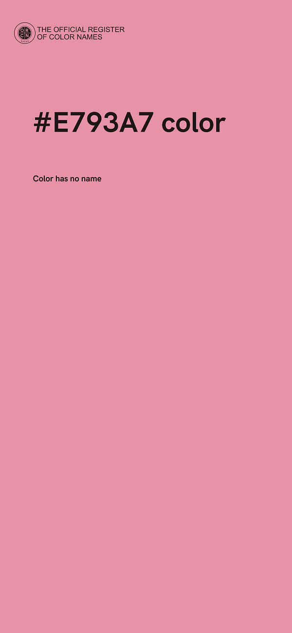 #E793A7 color image