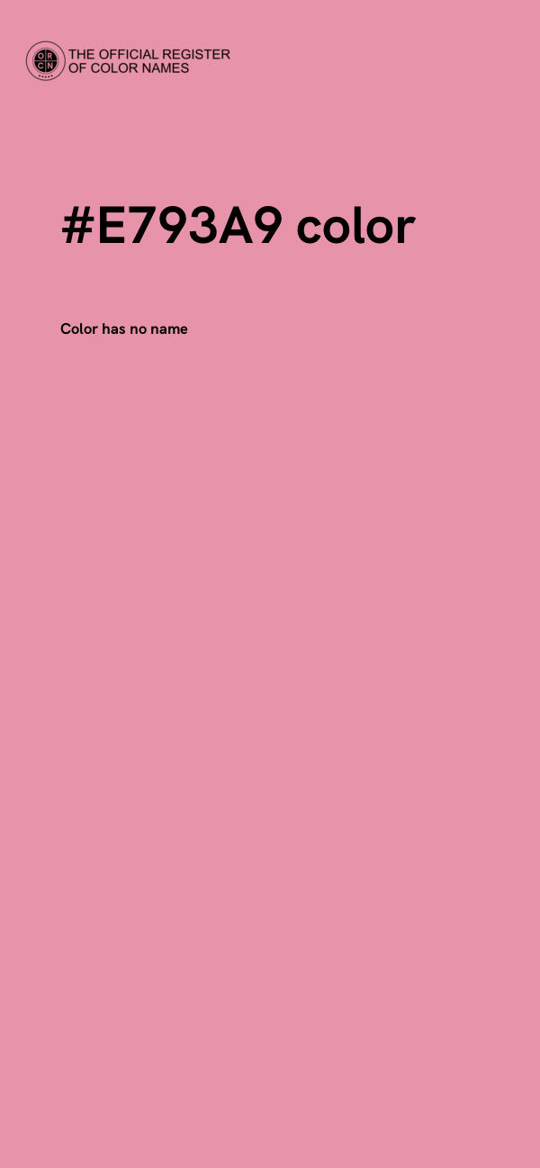 #E793A9 color image
