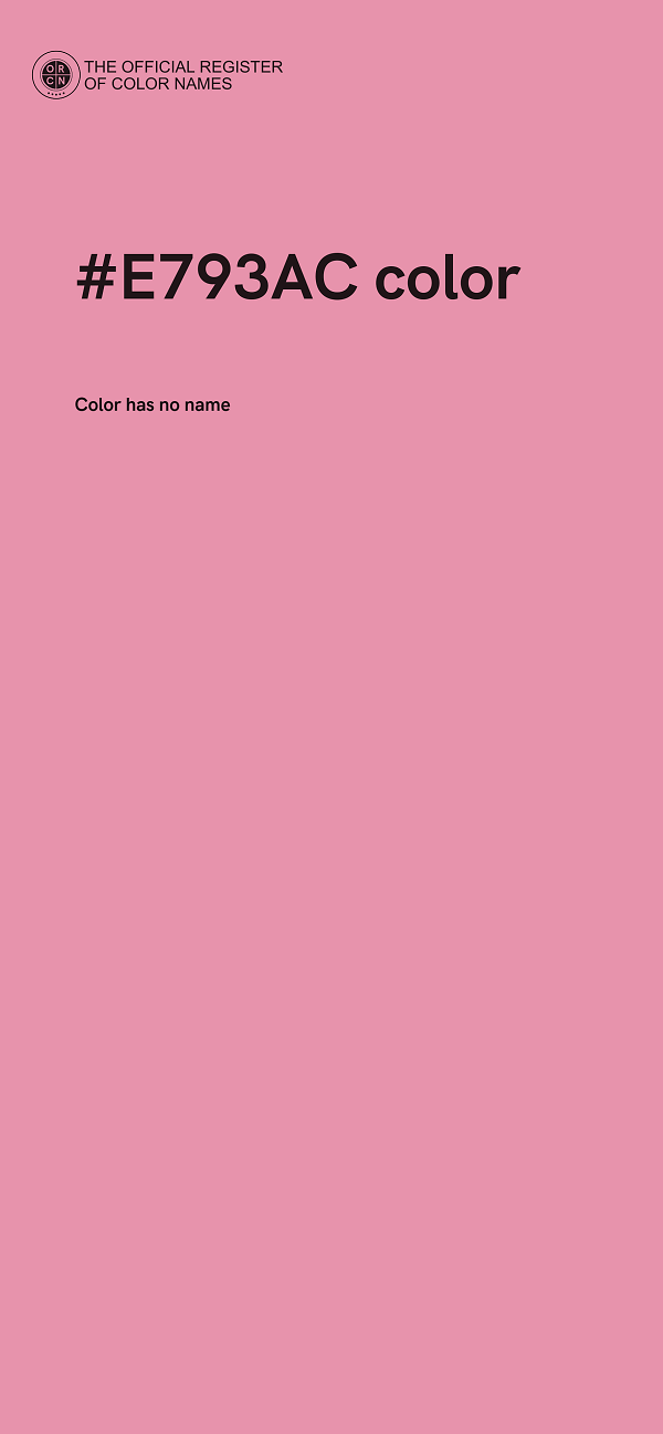 #E793AC color image