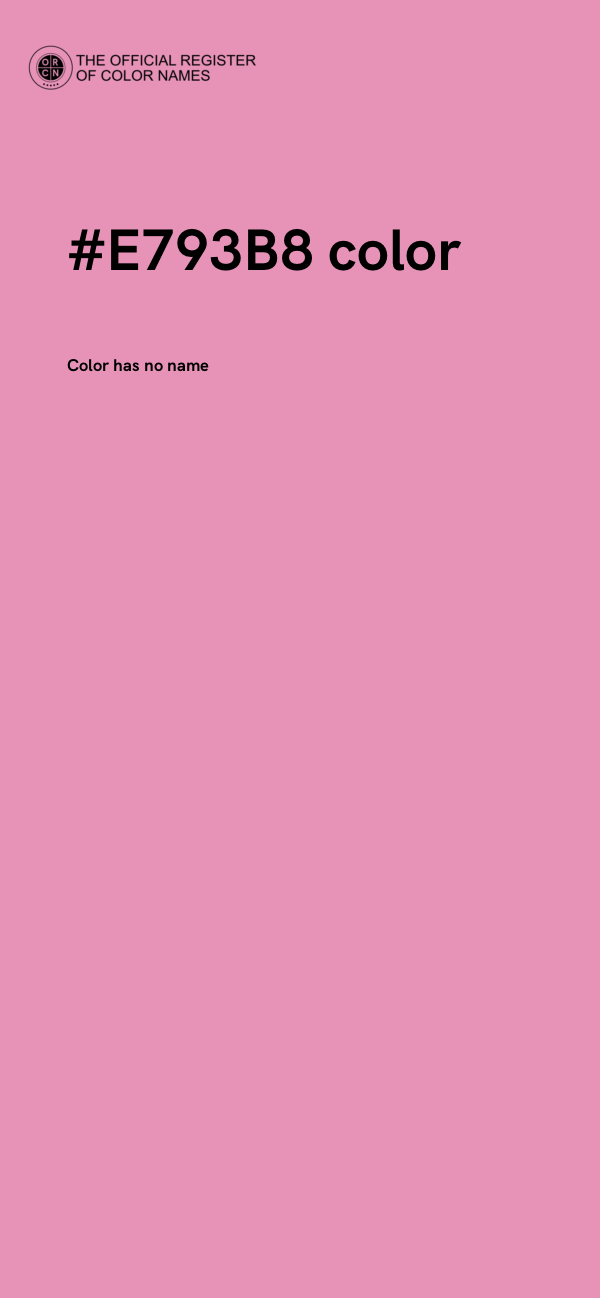 #E793B8 color image