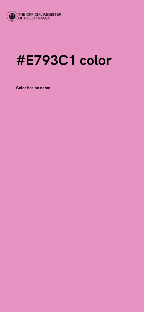 #E793C1 color image