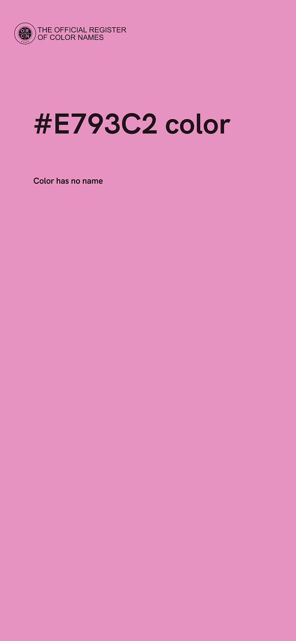#E793C2 color image