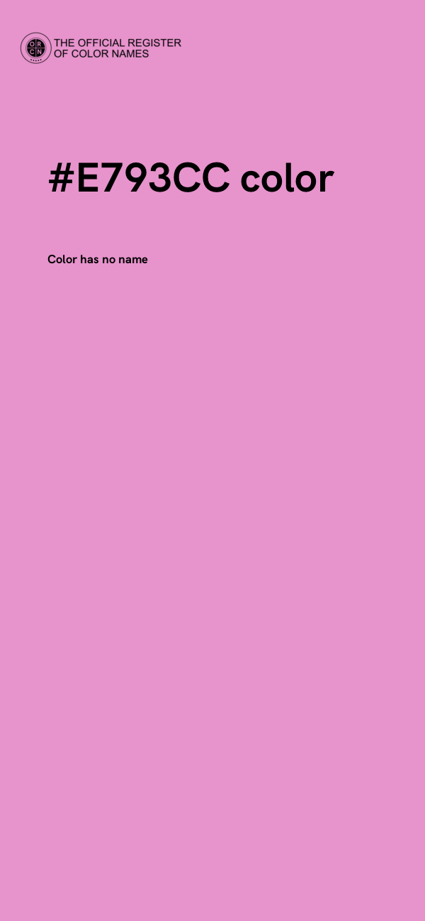 #E793CC color image