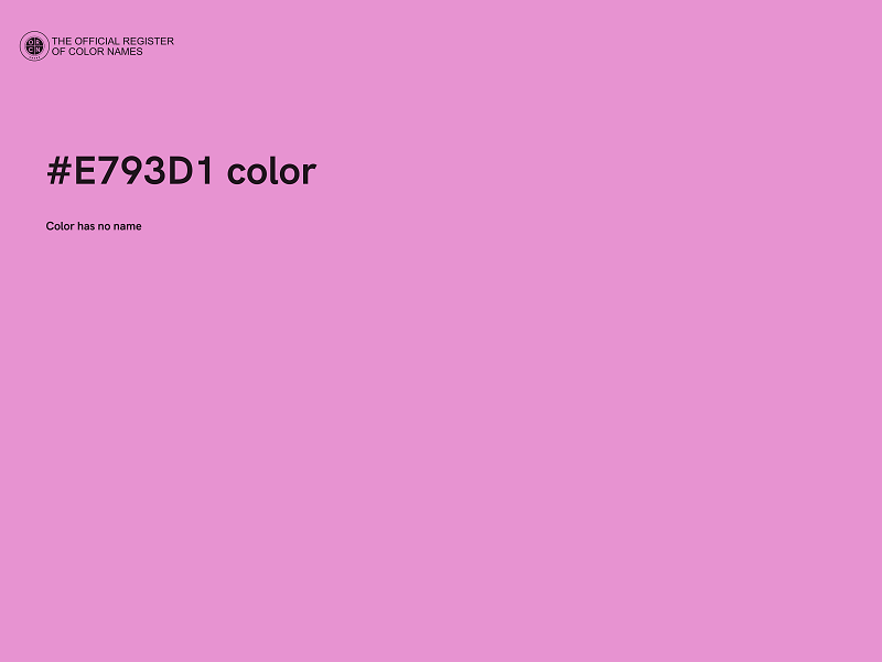 #E793D1 color image