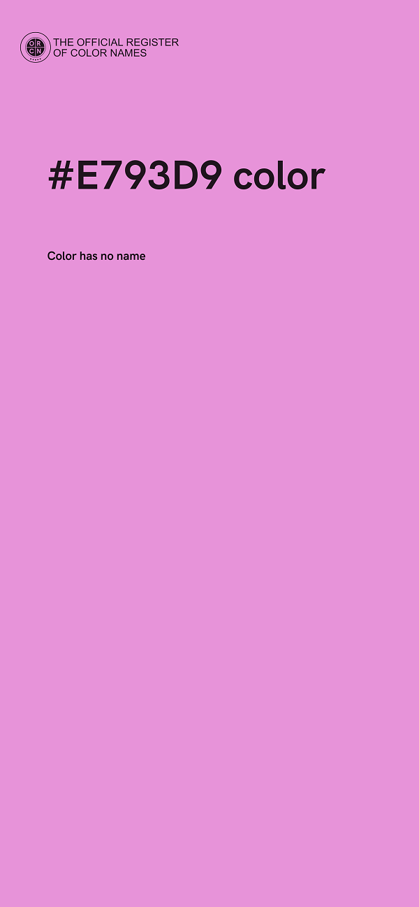 #E793D9 color image
