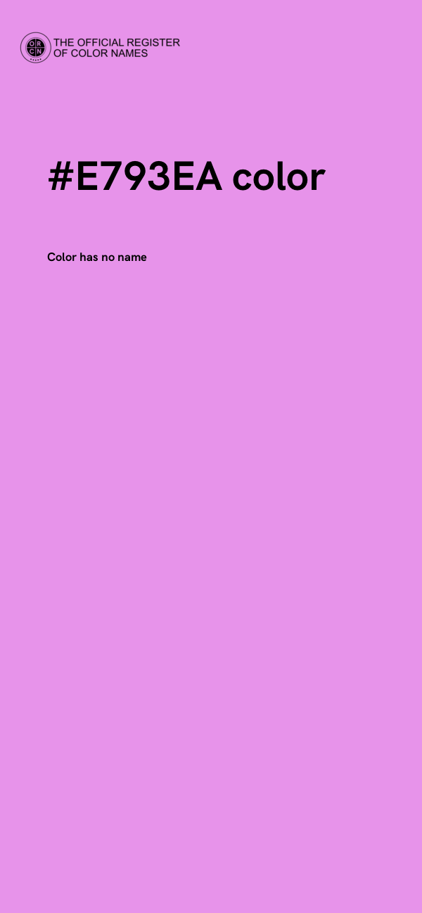 #E793EA color image