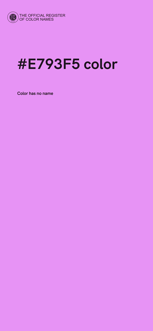 #E793F5 color image