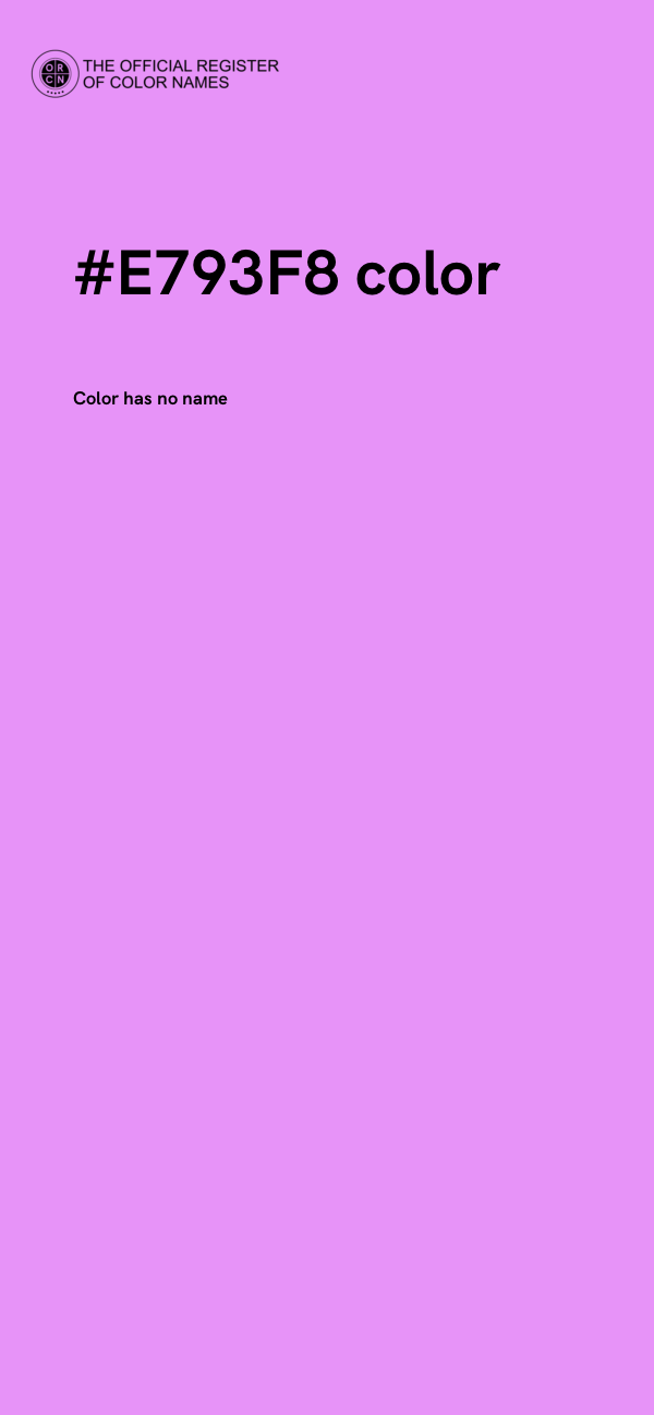 #E793F8 color image