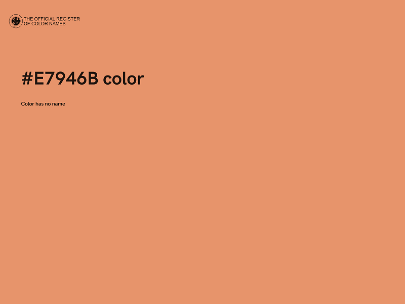 #E7946B color image