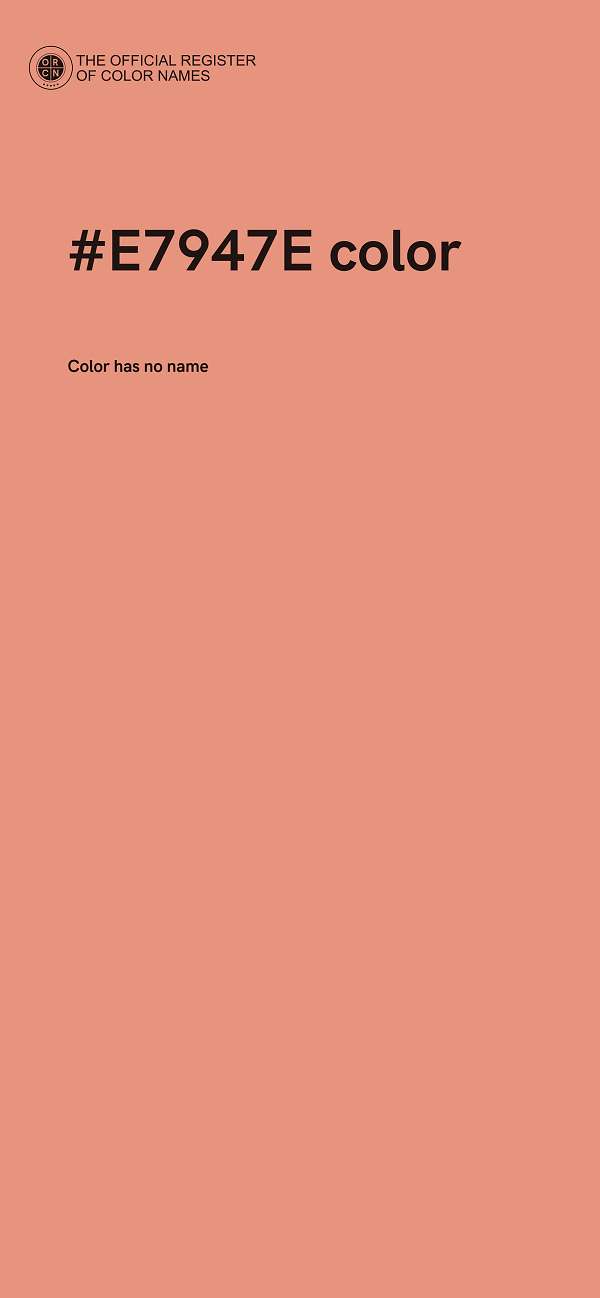 #E7947E color image