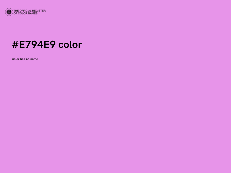 #E794E9 color image