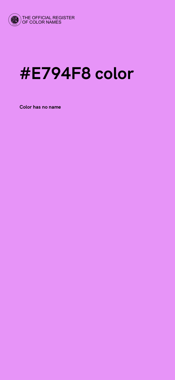 #E794F8 color image
