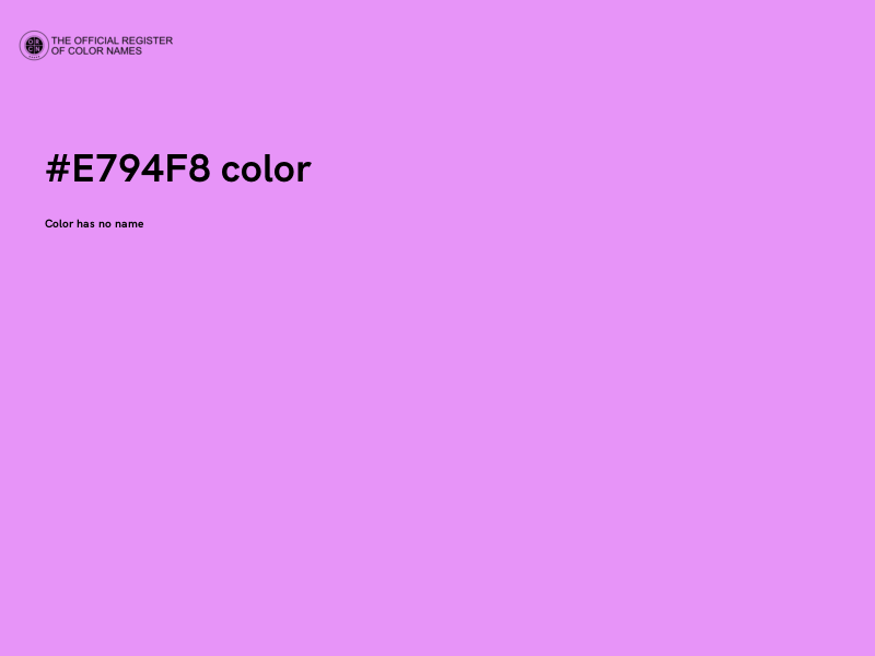 #E794F8 color image