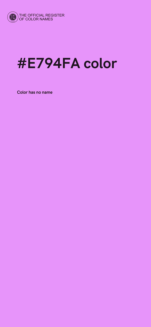 #E794FA color image