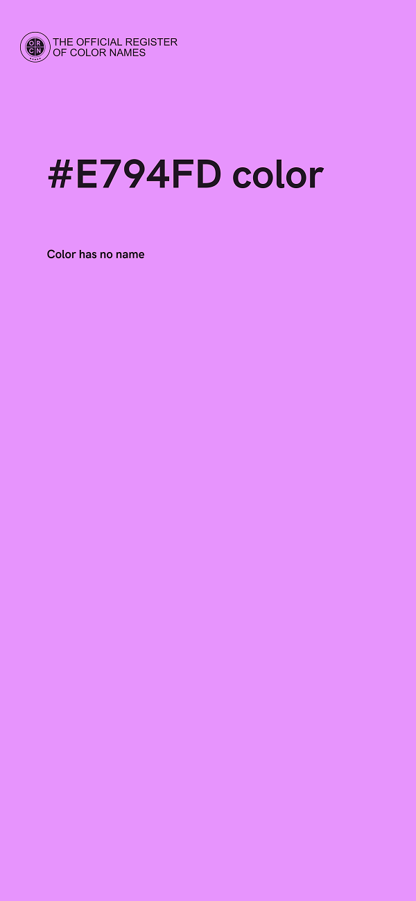 #E794FD color image