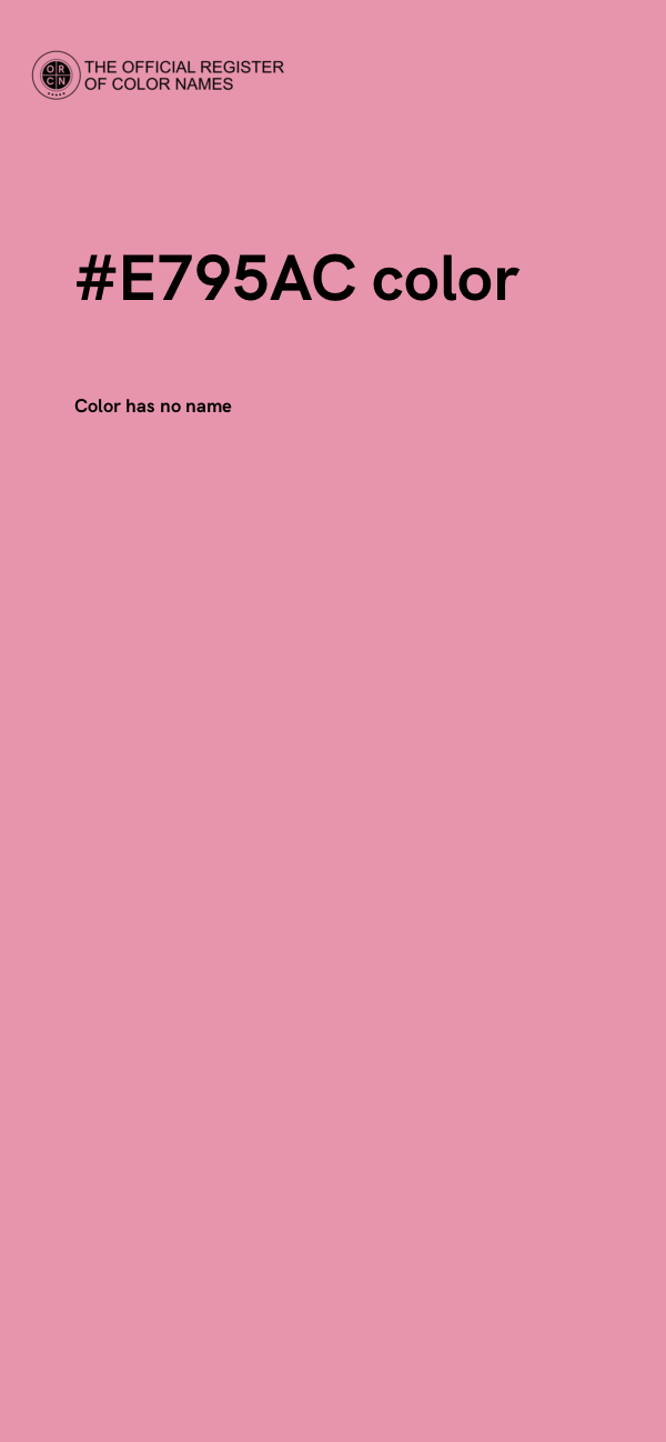 #E795AC color image