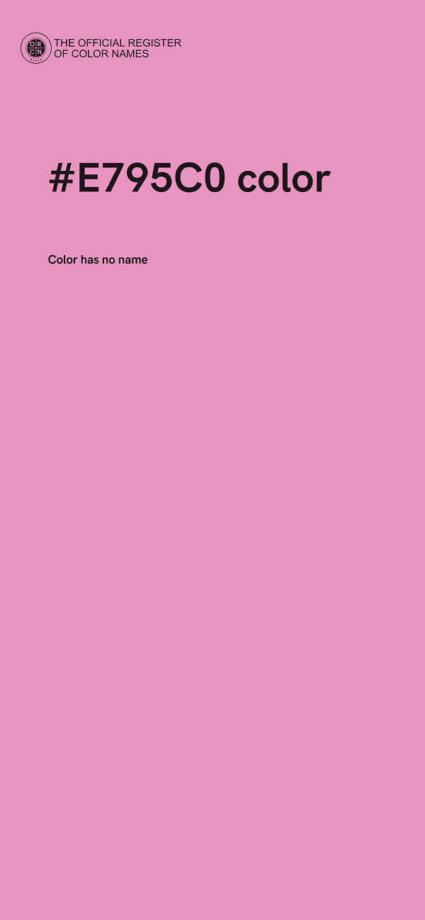#E795C0 color image