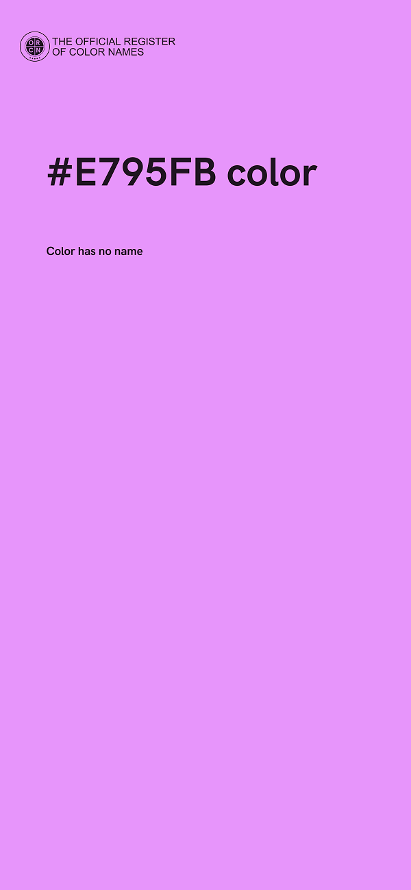 #E795FB color image