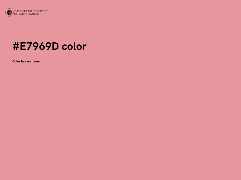 #E7969D color image