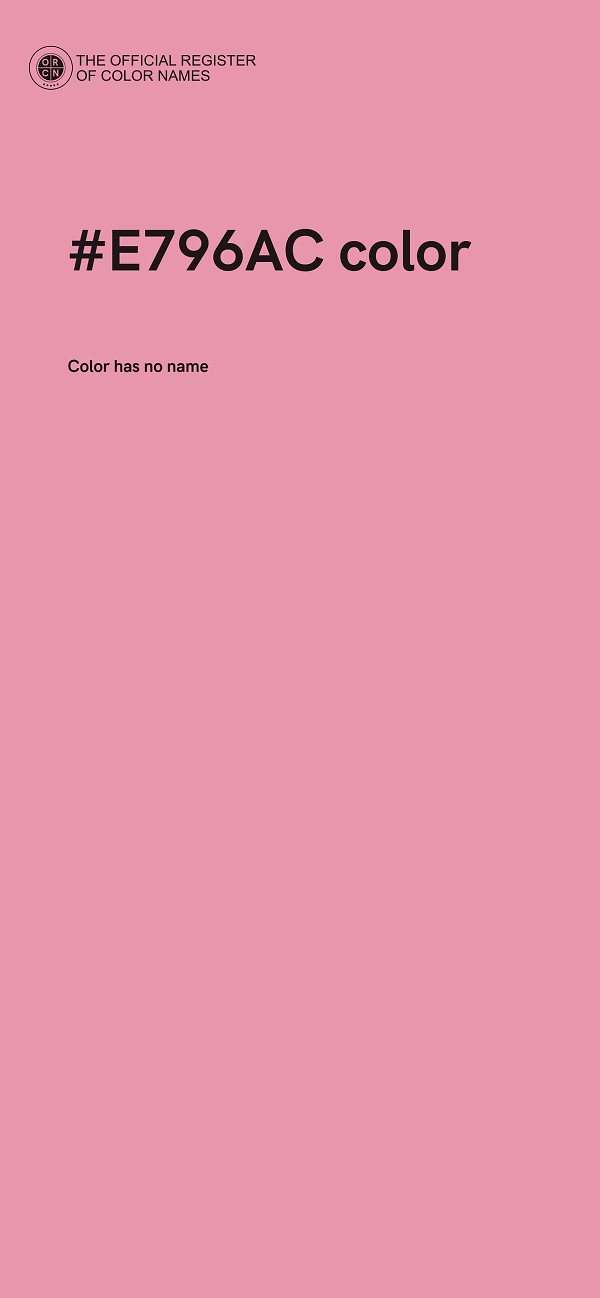 #E796AC color image