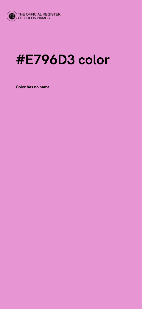 #E796D3 color image