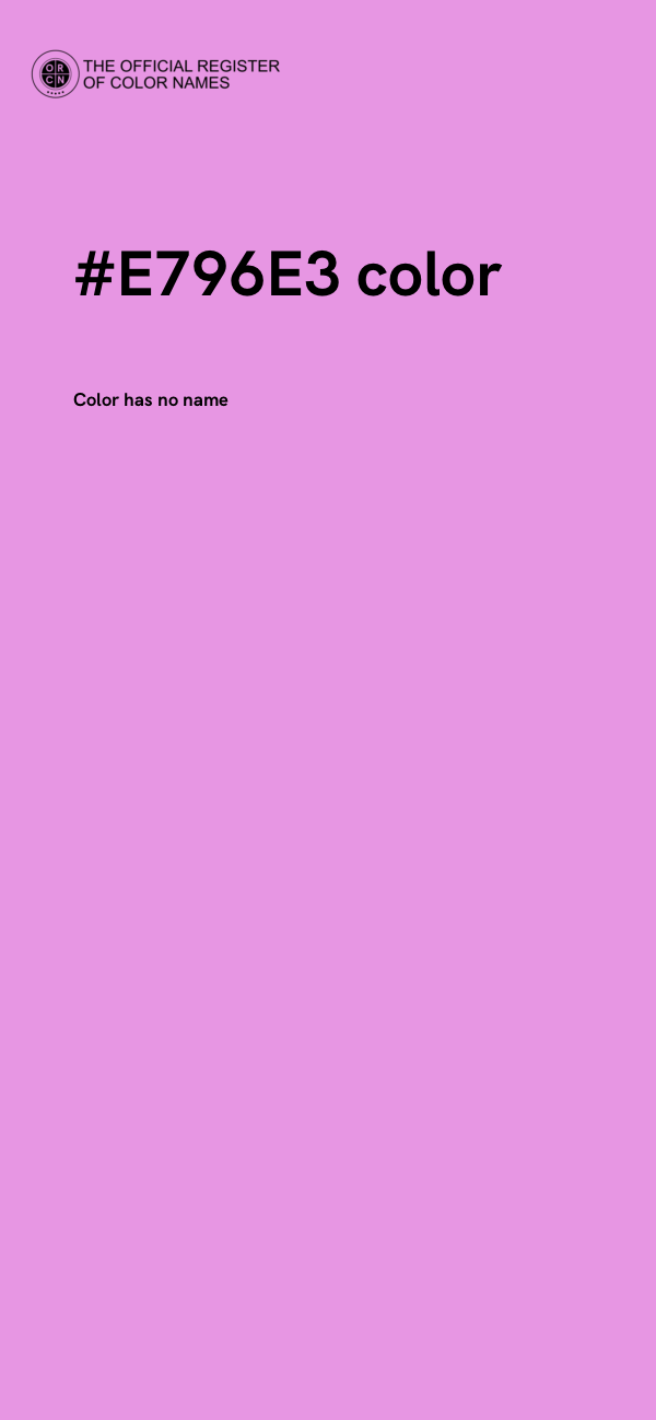 #E796E3 color image