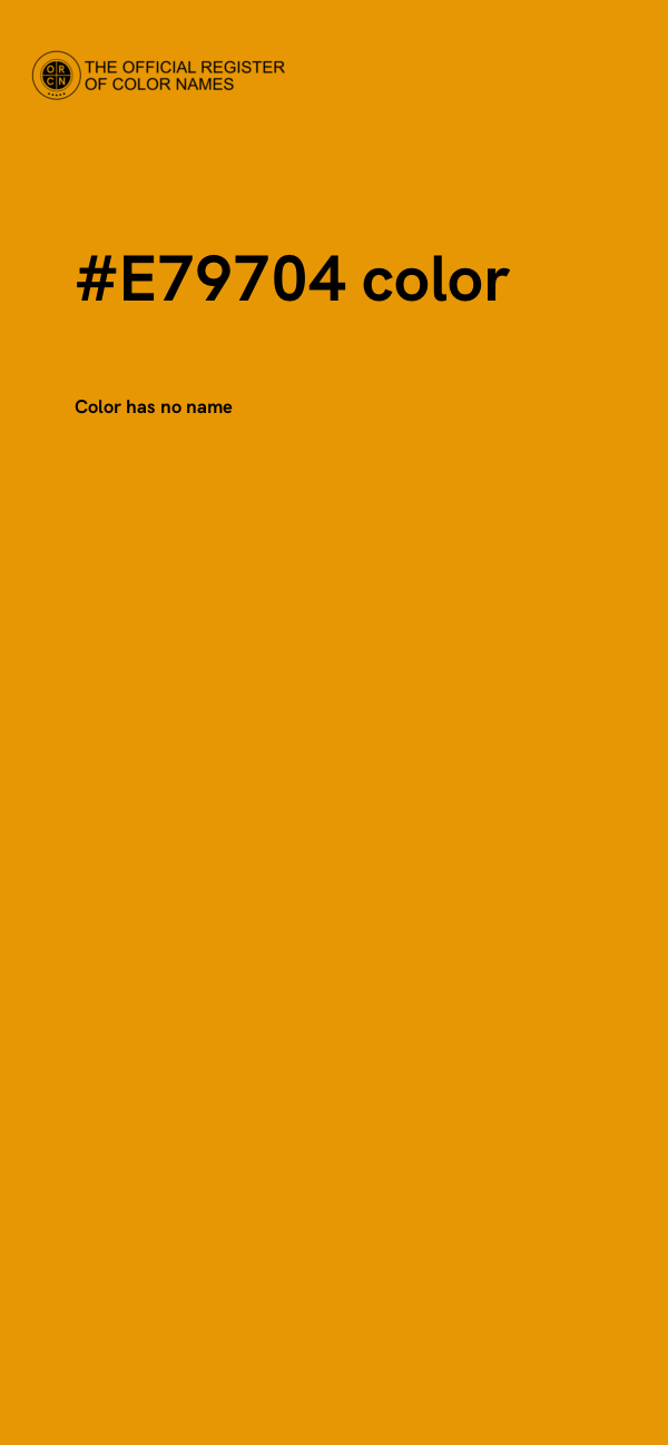 #E79704 color image