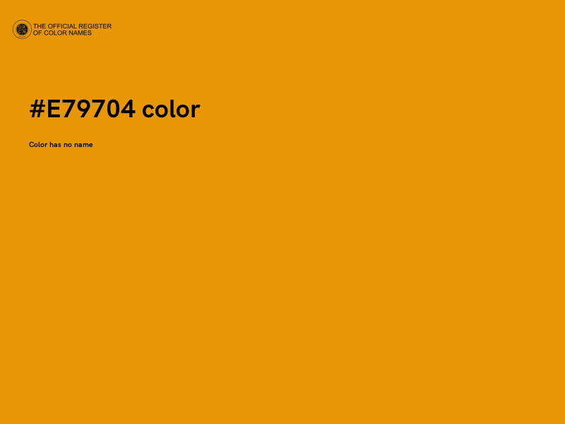 #E79704 color image
