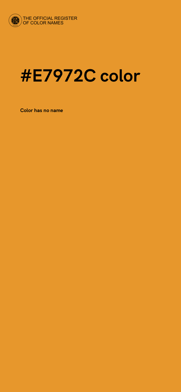 #E7972C color image