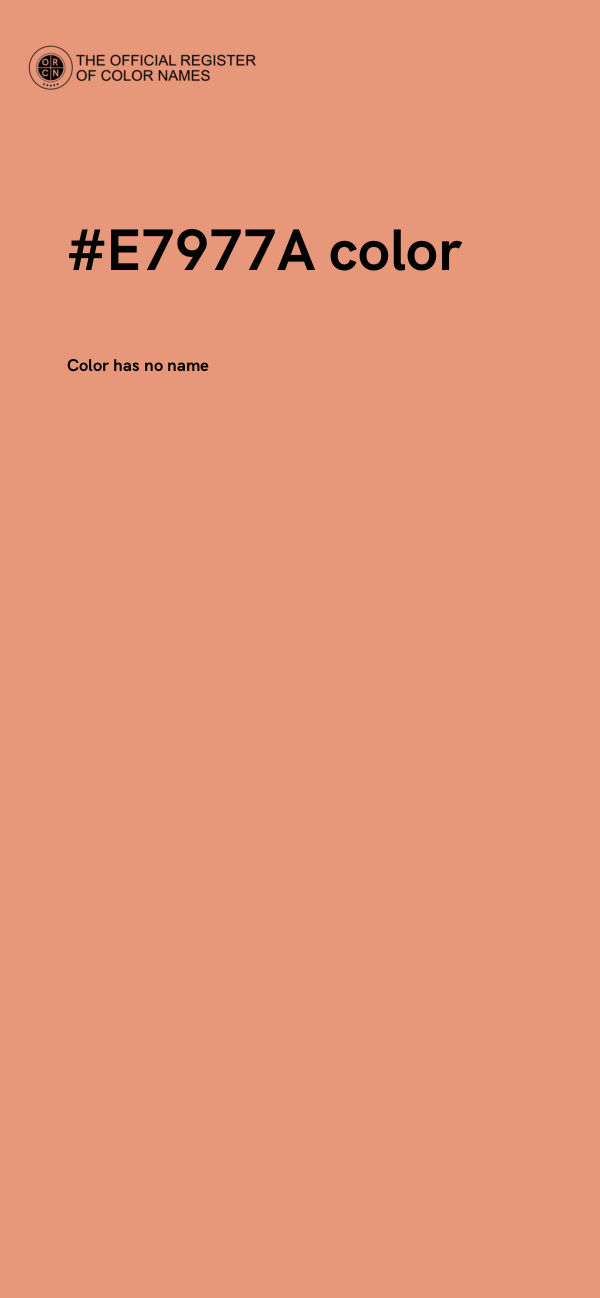 #E7977A color image