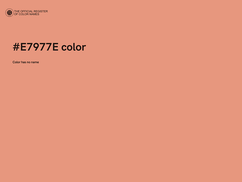 #E7977E color image