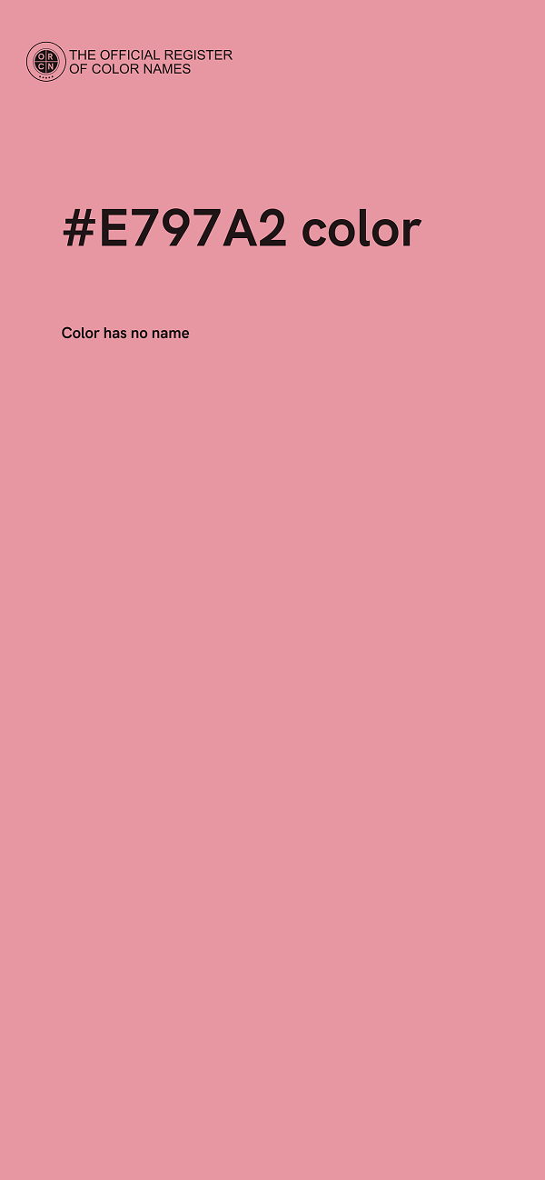 #E797A2 color image