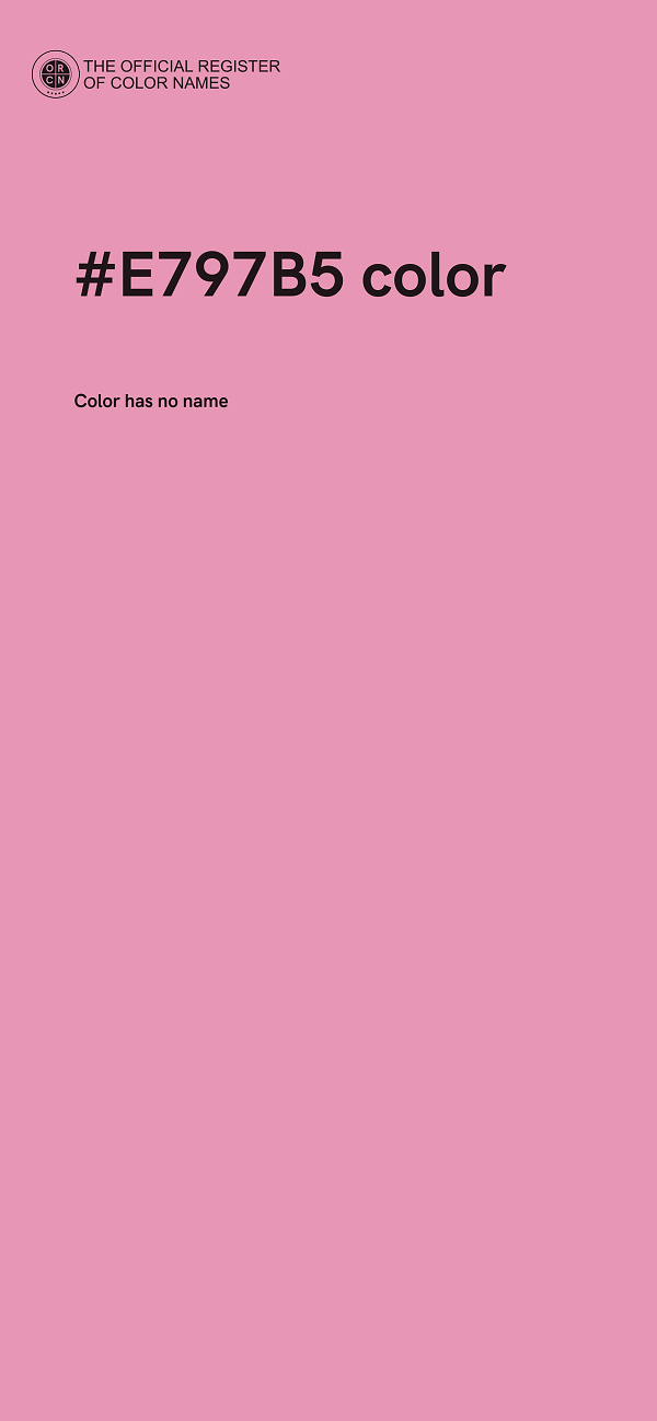 #E797B5 color image