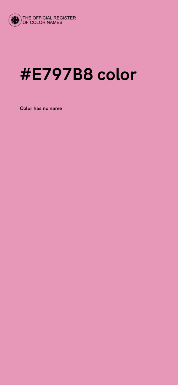 #E797B8 color image