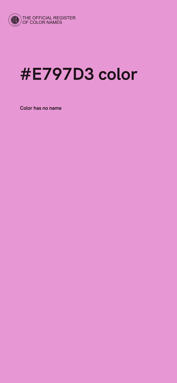 #E797D3 color image