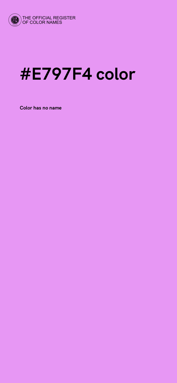 #E797F4 color image