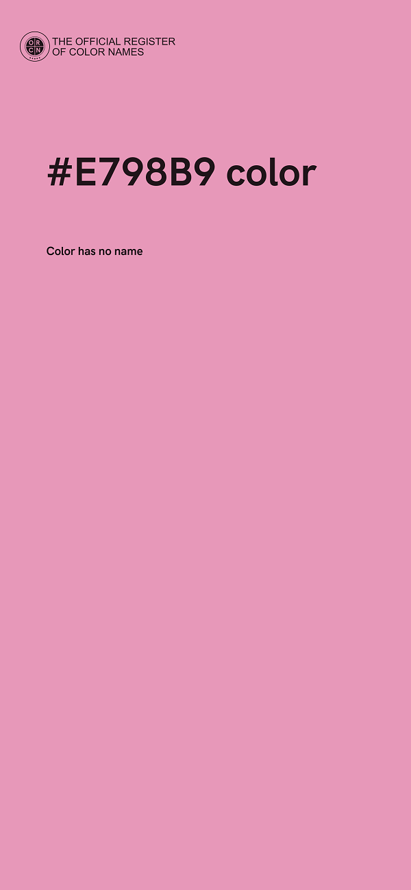 #E798B9 color image