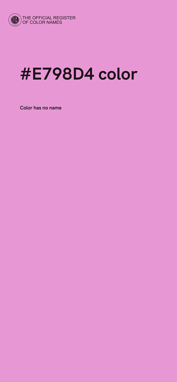 #E798D4 color image