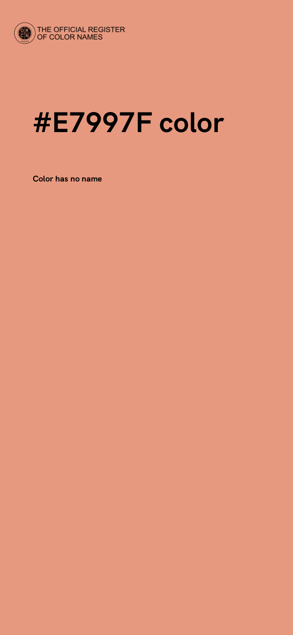 #E7997F color image