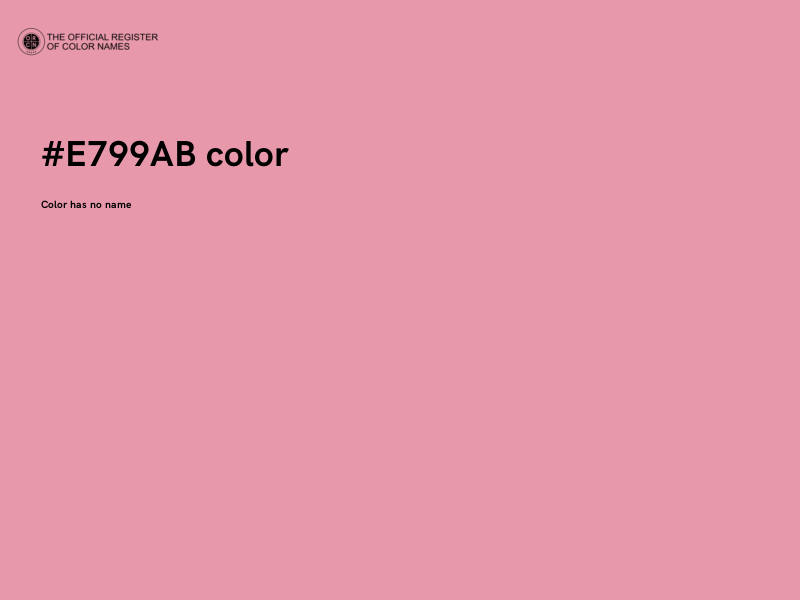 #E799AB color image