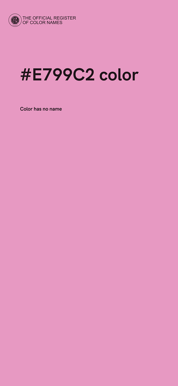 #E799C2 color image
