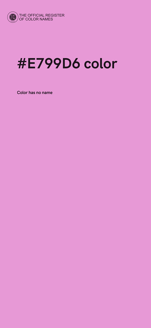 #E799D6 color image