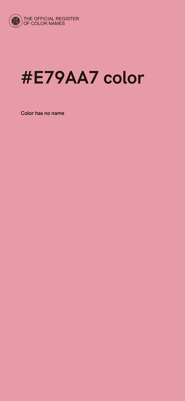 #E79AA7 color image