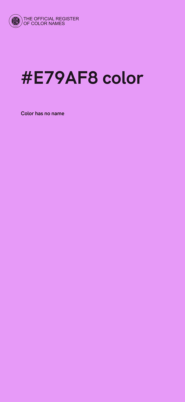 #E79AF8 color image
