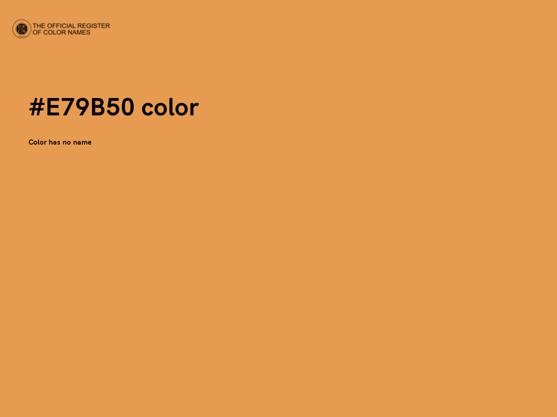 #E79B50 color image