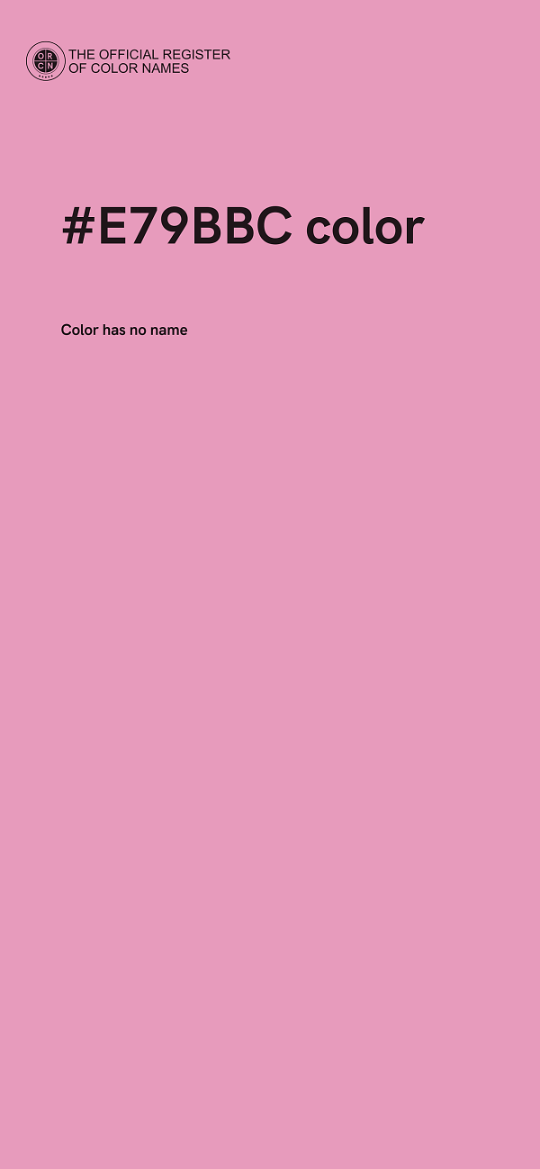 #E79BBC color image