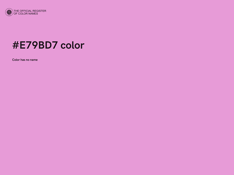 #E79BD7 color image