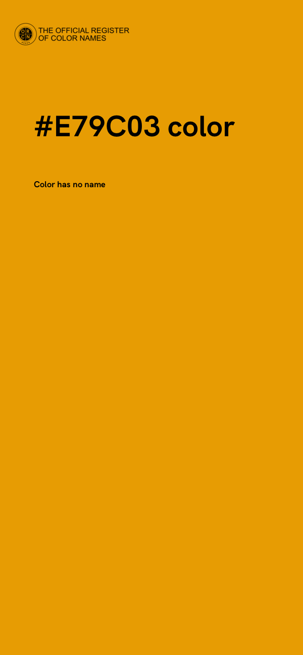 #E79C03 color image